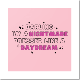 Darling I'm a nightmare dressed like a daydream blank space 1989 Posters and Art